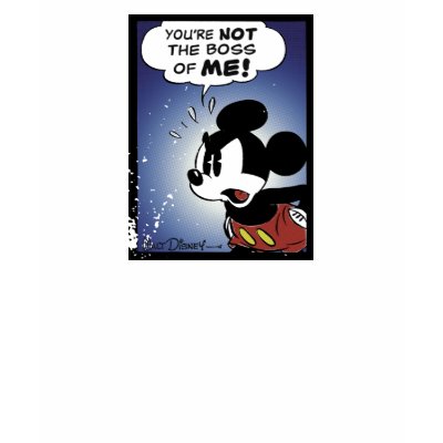 Mickey & Friends Mickey You're Not the Boss of ME t-shirts