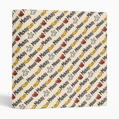 Mickey Icon Pattern Binders