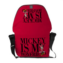 Mickey is My Boyfriend Courier Bags at Zazzle