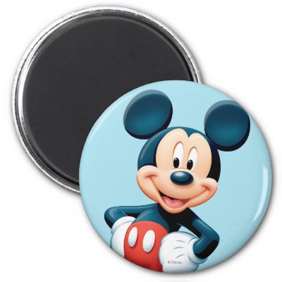 Mickey Mouse 6 Refrigerator Magnets