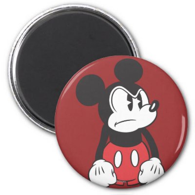 Mickey Mouse Angry Fridge Magnets