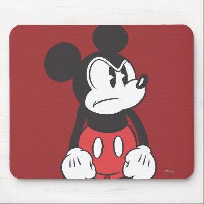 Mickey Mouse Angry Mouse Pad