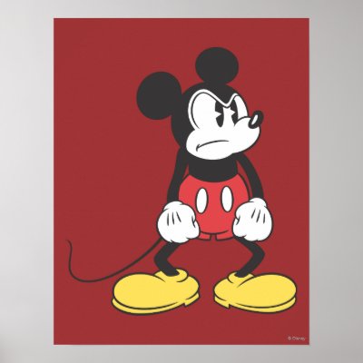 Mickey Mouse Angry posters