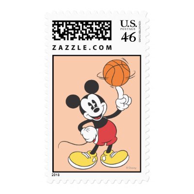 Mickey Mouse Basketball Player 1 stamps