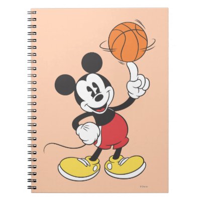 Mickey Mouse Basketball Player 1 notebooks