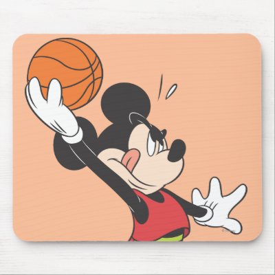 Mickey Mouse Basketball Player 2 Mouse Pads