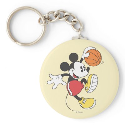 Mickey Mouse Basketball Player 3 keychains