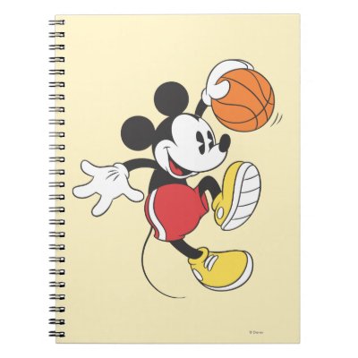 Mickey Mouse Basketball Player 3 notebooks