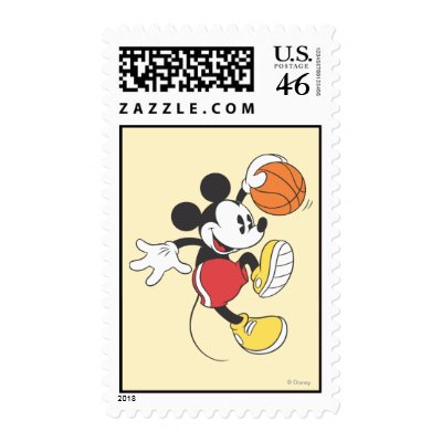 Mickey Mouse Basketball Player 3 stamps