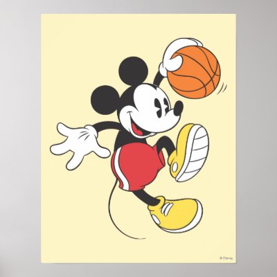 Mickey Mouse Basketball Player 3 posters