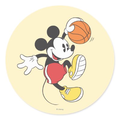 Mickey Mouse Basketball Player 3 stickers