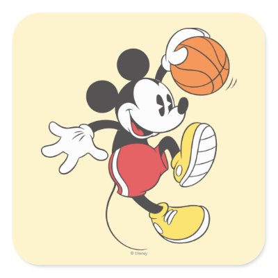 Mickey Mouse Basketball Player 3 stickers