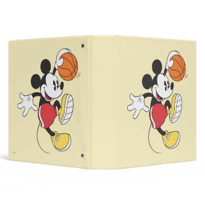 Mickey Mouse Basketball Player 3 binders