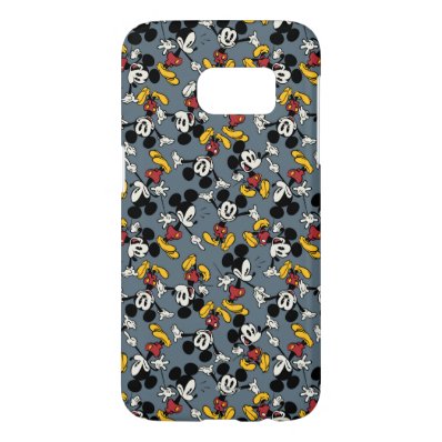 Mickey Mouse Blue Pattern Samsung Galaxy S7 Case