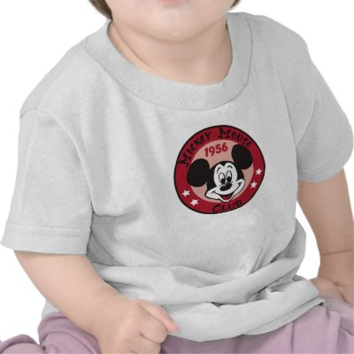 Mickey Mouse Club 1956 logo design t-shirts