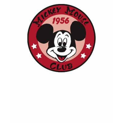 Mickey Mouse Club 1956 logo design t-shirts