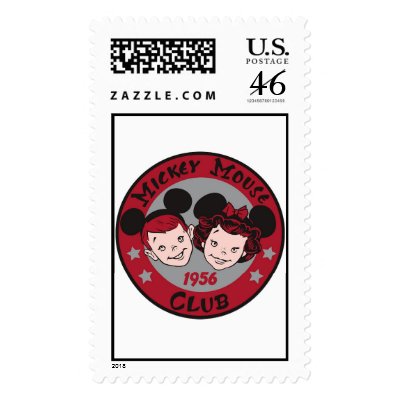 Mickey Mouse Club 1956 logo postage