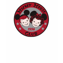 Mickey Mouse Club 1956 logo t-shirts