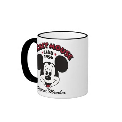Mickey Mouse Club 1956 Official Member mugs