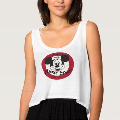 Mickey Mouse Club Flowy Crop Tank Top