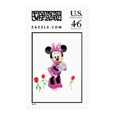 Mickey Mouse Club House's Minnie with tulips postage