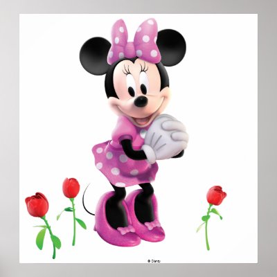 Mickey Mouse Club House's Minnie with tulips posters
