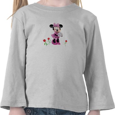 Mickey Mouse Club House's Minnie with tulips t-shirts