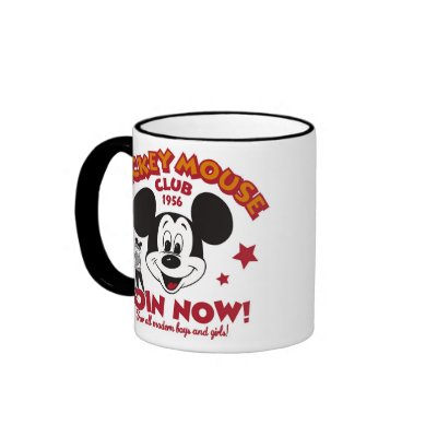 Mickey Mouse Club "Join Now" mugs