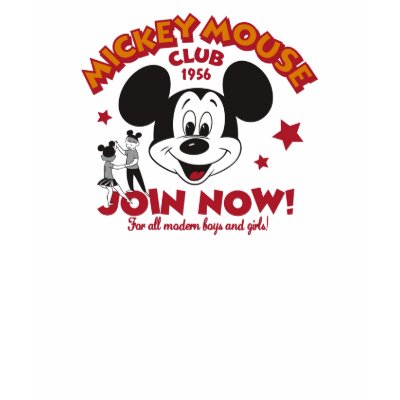 Mickey Mouse Club "Join Now" t-shirts