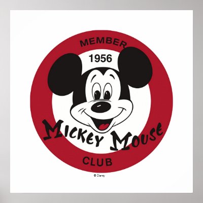 Mickey Mouse Club logo posters