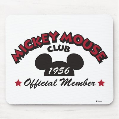 Mickey Mouse Club Member Logo (1956) mousepads