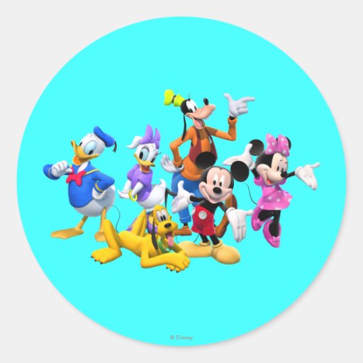 Mickey Mouse Clubhouse Round Sticker