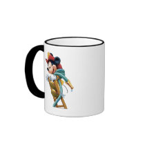 Mickey Mouse Fireman on Ladder Coffee Mugs
