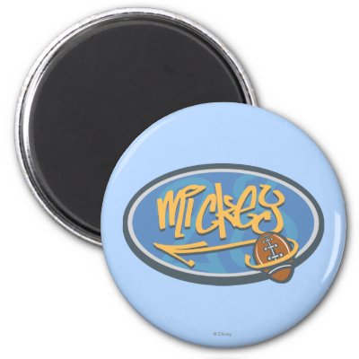 Mickey Mouse Football Logo magnets