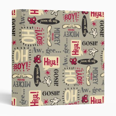 Mickey Mouse Icon Pattern Binder