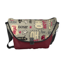 Mickey Mouse Icon Pattern Messenger Bags at Zazzle