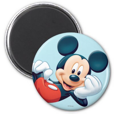 Mickey Mouse Laying Down magnets