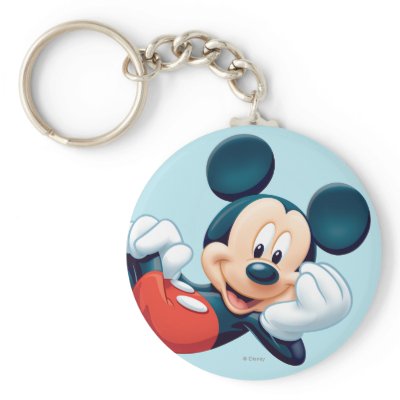 Mickey Mouse Laying Down keychains