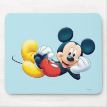 Mickey Mouse Laying Down Mousepads