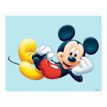 Mickey Mouse Laying Down posters