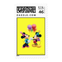 Mickey Mouse & Minnie Birthday Postage Stamp