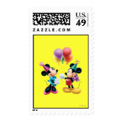 Mickey Mouse & Minnie Birthday Postage Stamp
