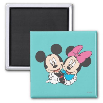 Mickey Mouse & Minnie  Hugging magnets