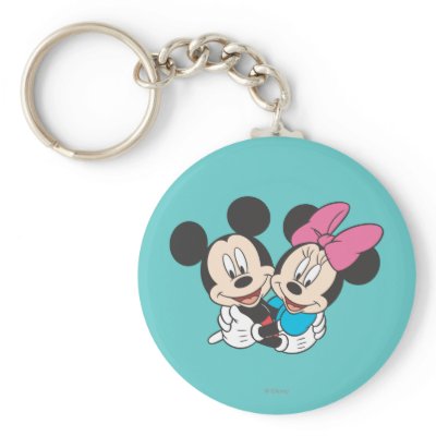 Mickey Mouse & Minnie  Hugging keychains