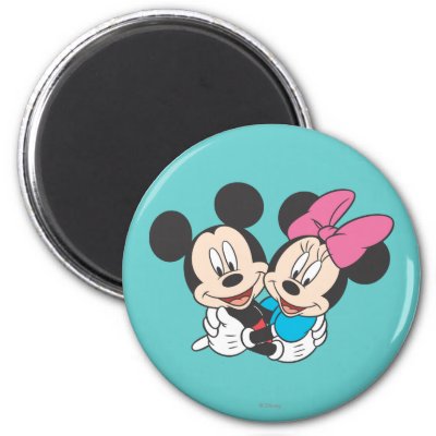 Mickey Mouse & Minnie  Hugging magnets
