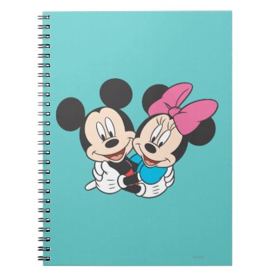 Mickey Mouse & Minnie  Hugging notebooks