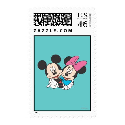 Mickey Mouse & Minnie  Hugging stamps