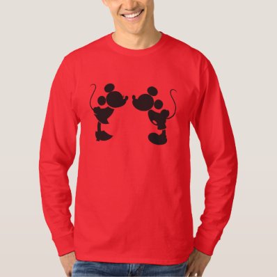 Mickey Mouse & Minnie Silhouette T Shirt