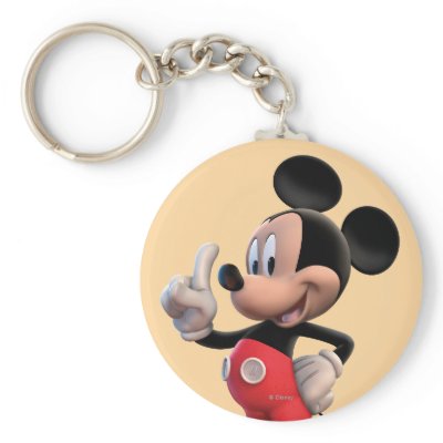 Mickey Mouse Number 1 Keychain