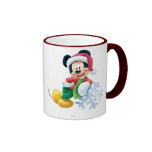 Mickey Mouse on Snowflake Mugs